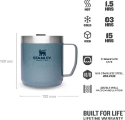 Thermosbeker Stanley The Legendary Camp Mug Hammertone Ice 0,35L 9 Thermosbeker Stanley The Legendary Camp Mug Hammertone Ice 0,35L -Kampeeruitrusting 3 1200x1153 1
