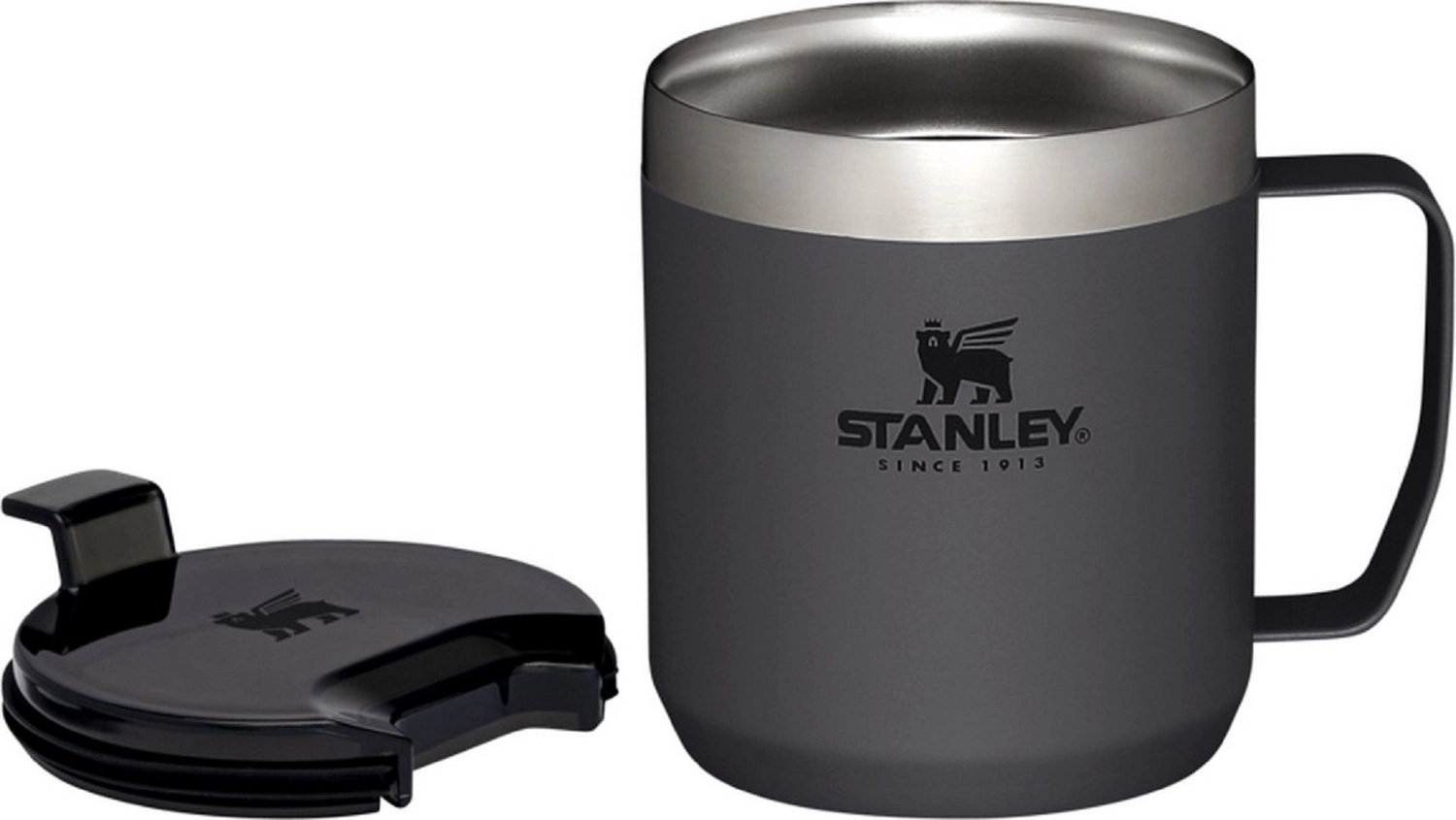 Thermosbeker Stanley The Legendary Camp Mug Charcoal 0,35L 3 Thermosbeker Stanley The Legendary Camp Mug Charcoal 0,35L - Afbeelding 3