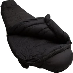 Slaapzak Lowland Glacier Lime (Links) -Kampeeruitrusting 3 sizedgeopend 4