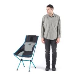 Campingstoel Helinox Sunset Chair Rainbow Bandanna Quilt -Kampeeruitrusting 4 sunsetchairblackmale185cmmodelcut2 2000px2000x 7