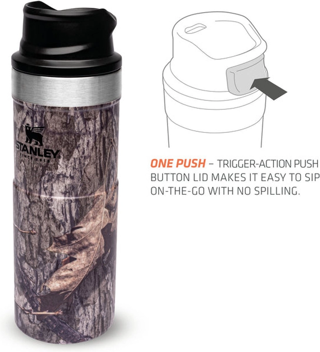 Thermosbeker Stanley The Trigger Action Travel Mug Country DNA Mossy Oak 0,47L 5 Thermosbeker Stanley The Trigger Action Travel Mug Country DNA Mossy Oak 0,47L - Afbeelding 5
