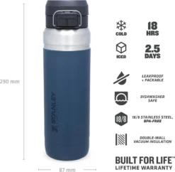 Thermosbeker Stanley The Quick Flip Abyss 1,06L -Kampeeruitrusting 5 6939236411226 2