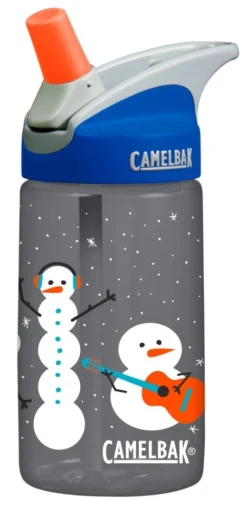 Waterfles CamelBak Eddy Kids Snowmen Black 0,4 L