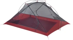 Tent MSR Carbon Reflex 3 Tent Green V4 -Kampeeruitrusting 6 MSR CarbonReflex3 Angle DoorClosed PR
