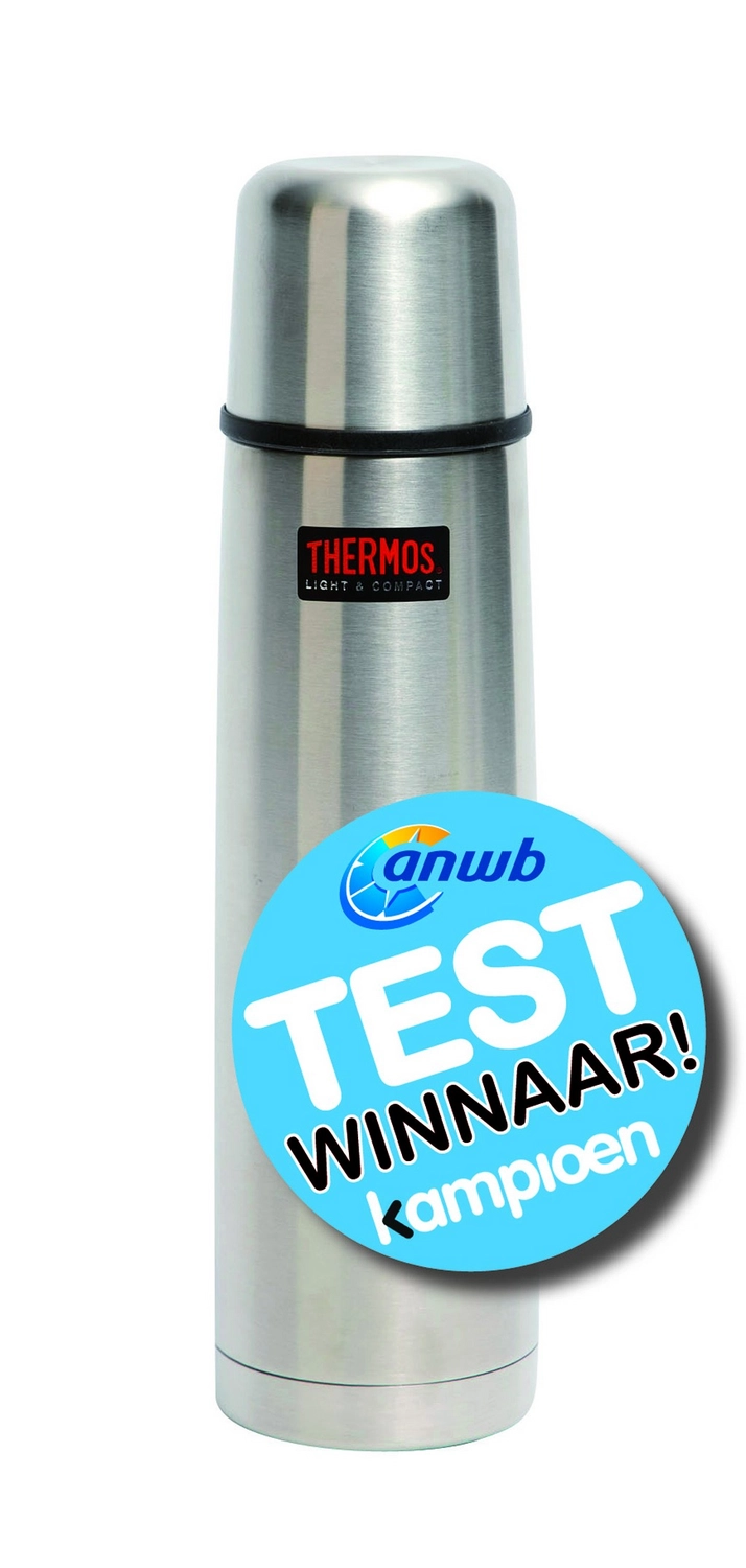 Thermosfles Thermos Thermax Zilver 1L 2 Thermosfles Thermos Thermax Zilver 1L - Afbeelding 2