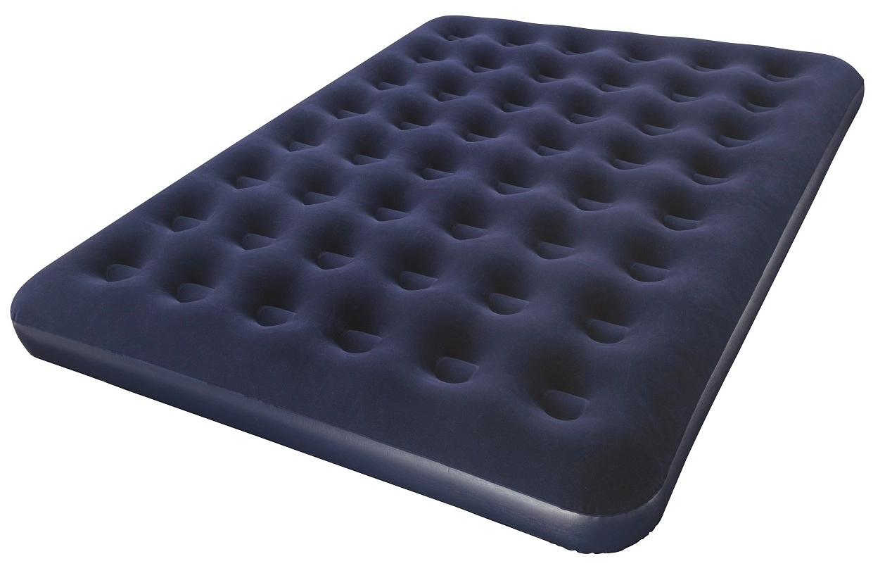 Luchtbed Pavillo Flocked Blue Queen 1 Luchtbed Pavillo Flocked Blue Queen