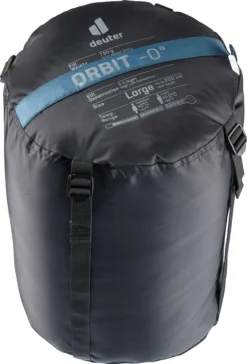 Slaapzak Deuter Orbit 0G L Zip Right Arctic Ink -Kampeeruitrusting Deuter 3701522 1352 Orbit 0 L arctic ink 5