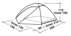 Tent Easy Camp Meteor 200 Oranje 10 Tent Easy Camp Meteor 200 Oranje -Kampeeruitrusting Meteor20x1 2