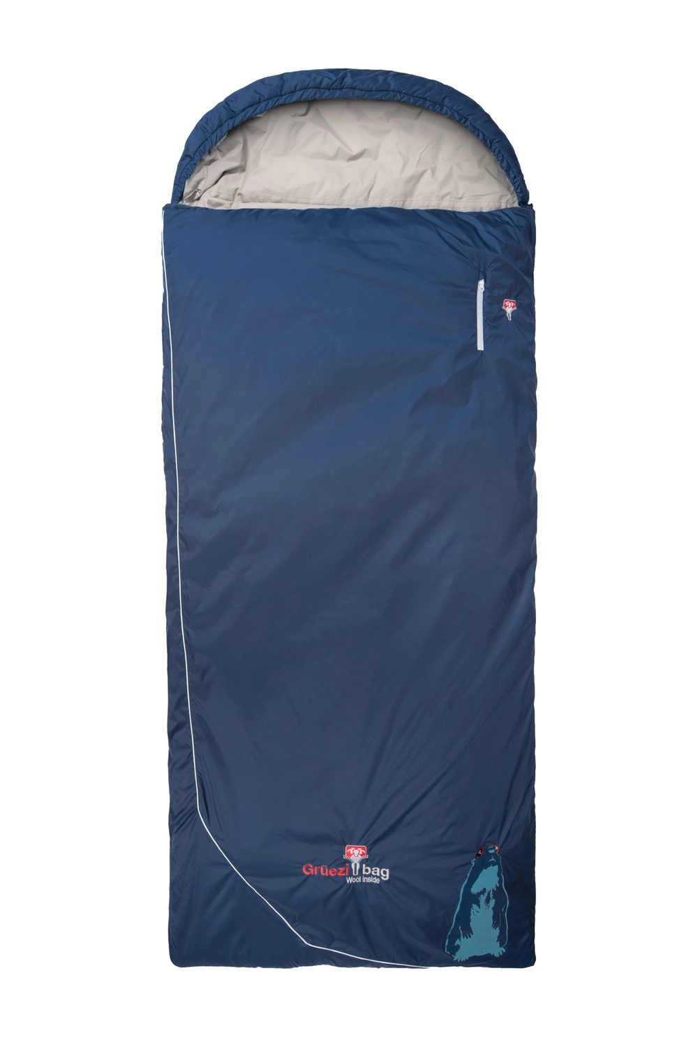 Slaapzak Grüezi Biopod Wolle Murmeltier Comfort XXL Rechts Night Blue 1 Slaapzak Grüezi Biopod Wolle Murmeltier Comfort XXL Rechts Night Blue