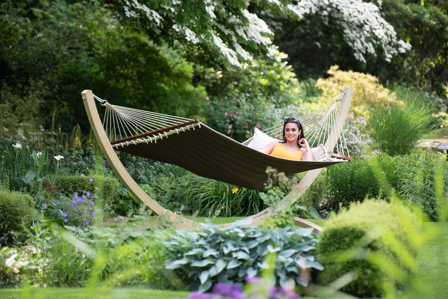 Hangmat Tropilex Double American Brown 6 Hangmat Tropilex Double American Brown - Afbeelding 6