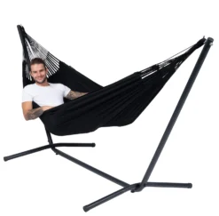Hangmat Tropilex Single Classic Black 12 Hangmat Tropilex Single Classic Black -Kampeeruitrusting hammock classic black 50
