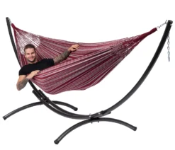 Hangmat Tropilex Double Comfort Bordeaux 18 Hangmat Tropilex Double Comfort Bordeaux -Kampeeruitrusting hammock comfort bordeaux 54