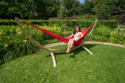 Hangmat Tropilex Single Plain Red 10 Hangmat Tropilex Single Plain Red -Kampeeruitrusting hammock plain red 131