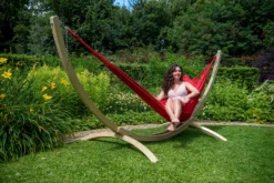 Hangmat Tropilex Single Plain Red 13 Hangmat Tropilex Single Plain Red -Kampeeruitrusting hammock plain red 231