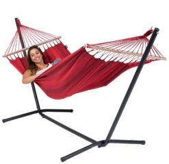 Hangmat Tropilex Single Relax Red 12 Hangmat Tropilex Single Relax Red -Kampeeruitrusting hammock relax red 50