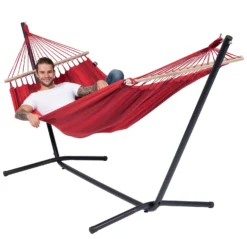 Hangmat Tropilex Single Relax Red 14 Hangmat Tropilex Single Relax Red -Kampeeruitrusting hammock relax red 52