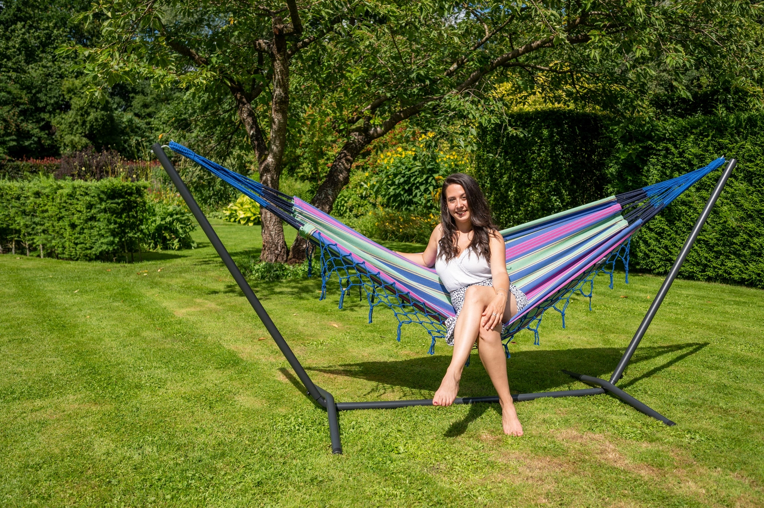 Hangmat Tropilex Single Saba Blueberry 2 Hangmat Tropilex Single Saba Blueberry - Afbeelding 2