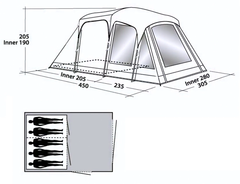 Tent Easy Camp Richmond 500 5 Tent Easy Camp Richmond 500 - Afbeelding 5