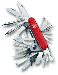 Zakmes Victorinox SwissChamp XLT Transparant Rood